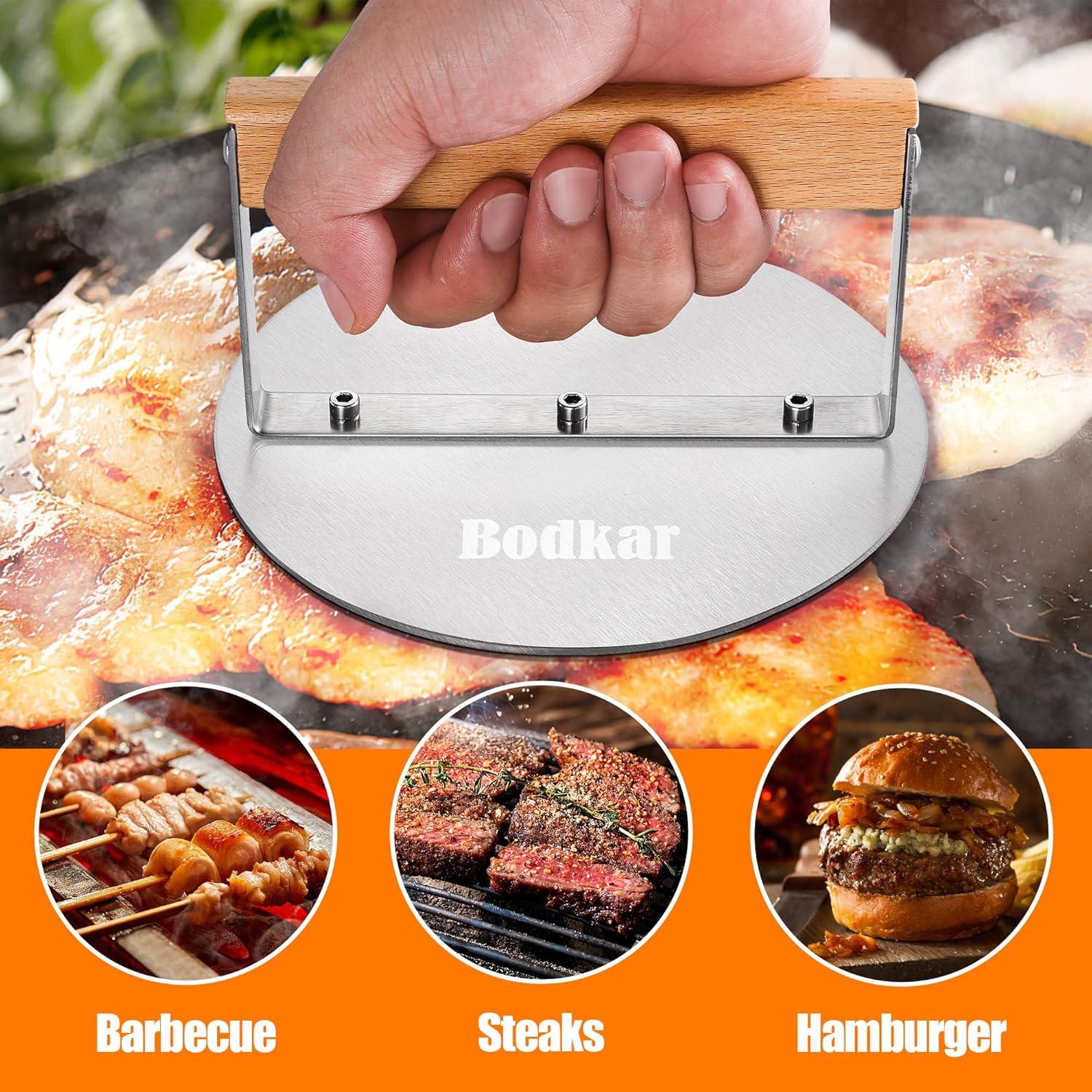 Prensa para Hamburguesas Bodkar Acero Inoxidable 15 cm