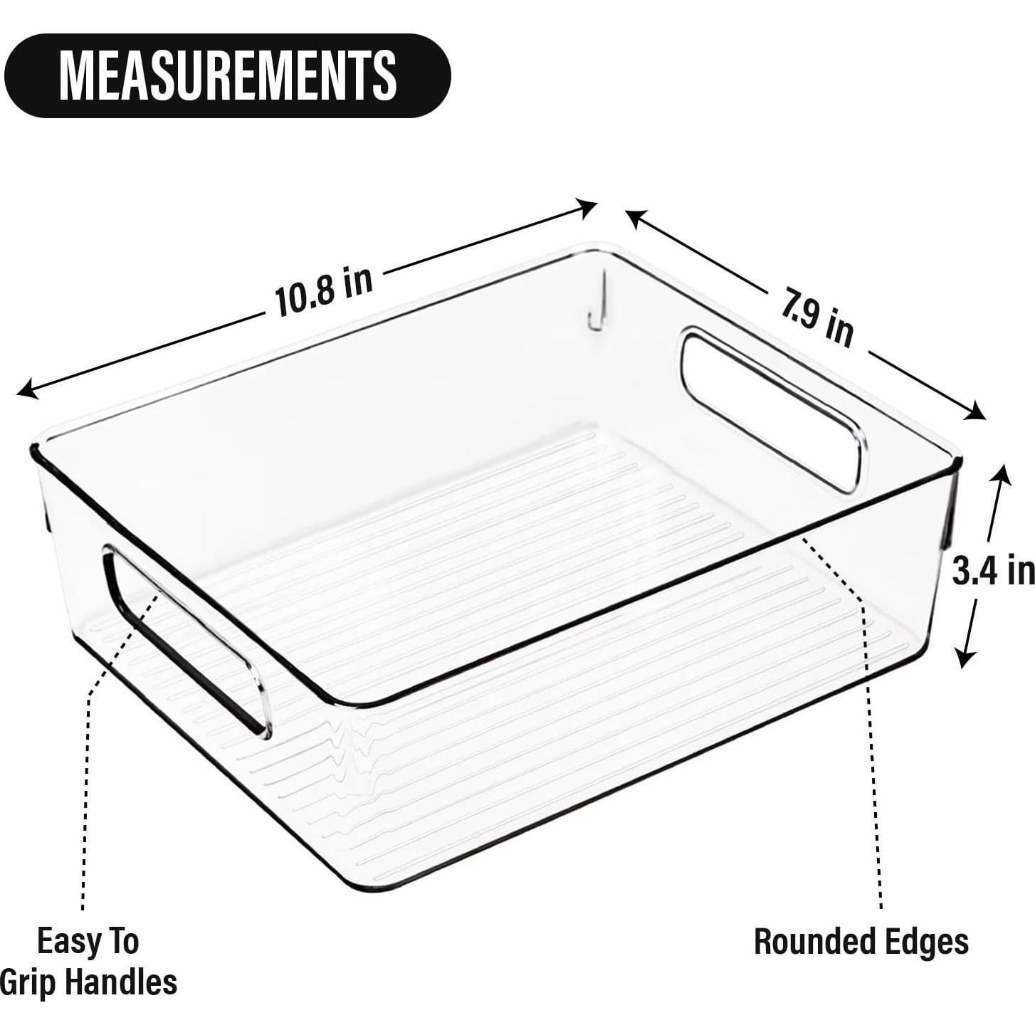 Contenedores de Almacenamiento ShelfShaper 6 Piezas 27x20x8 cm