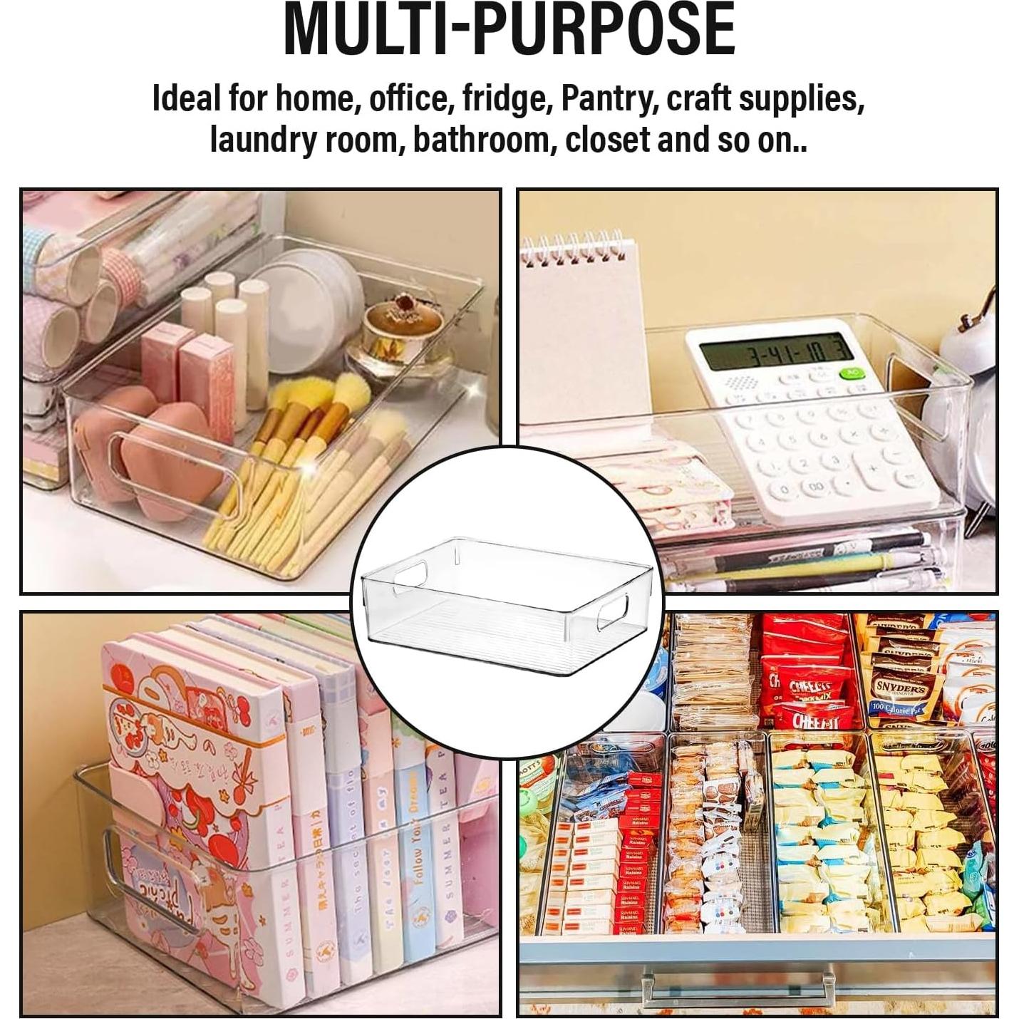 Contenedores de Almacenamiento ShelfShaper 6 Piezas 27x20x8 cm