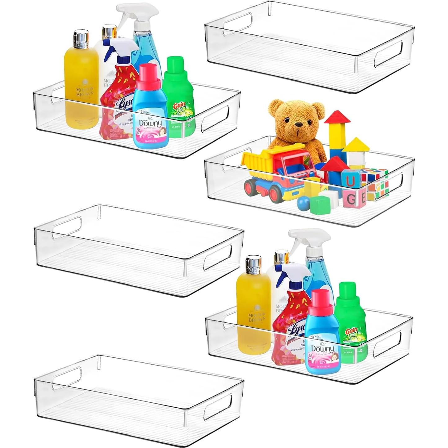 Contenedores de Almacenamiento ShelfShaper 6 Piezas 27x20x8 cm