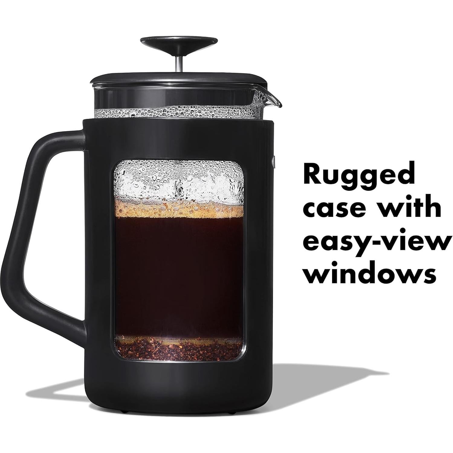 Prensa Francesa OXO Venture 8 Tazas 0,95L Negra