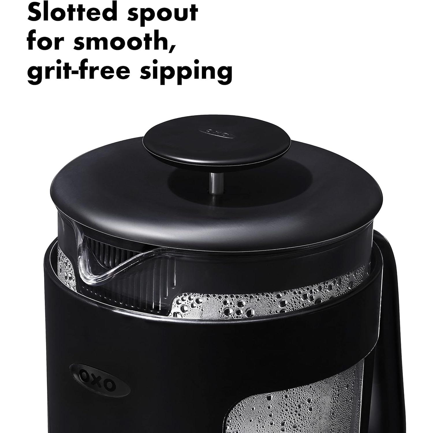 Prensa Francesa OXO Venture 8 Tazas 0,95L Negra