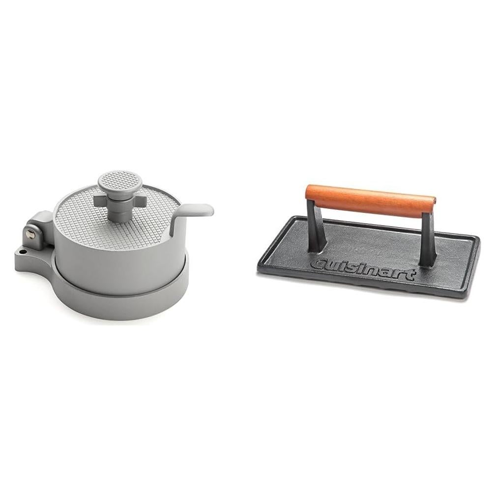 Prensa de Hamburguesas Ajustable Cuisinart + Prensa de Parrilla