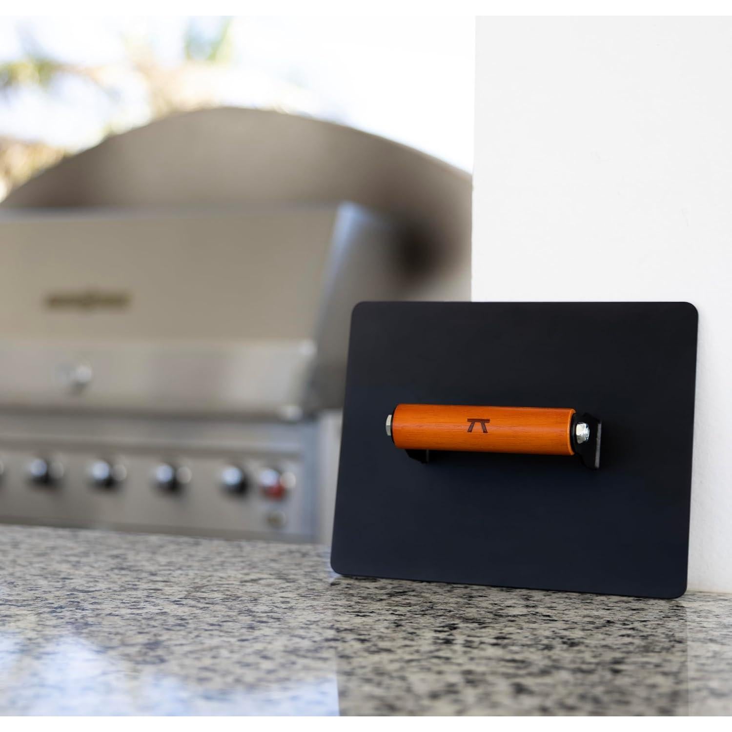 Prensa de Parrilla XL Outset Hierro 20x25 cm Mango Madera