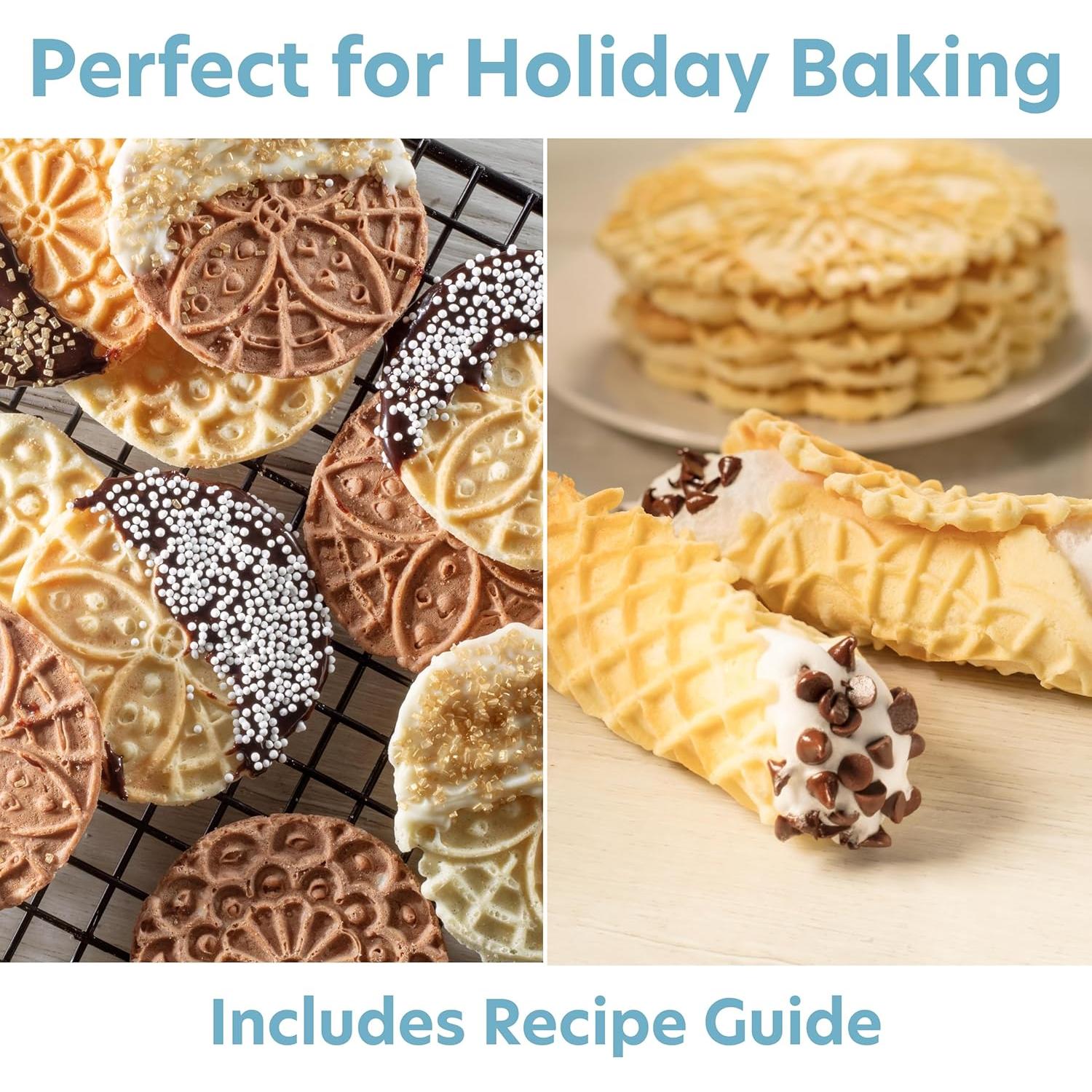 Hacedor de Pizzelle Eléctrico CucinaPro 10.16 cm Antiadherente