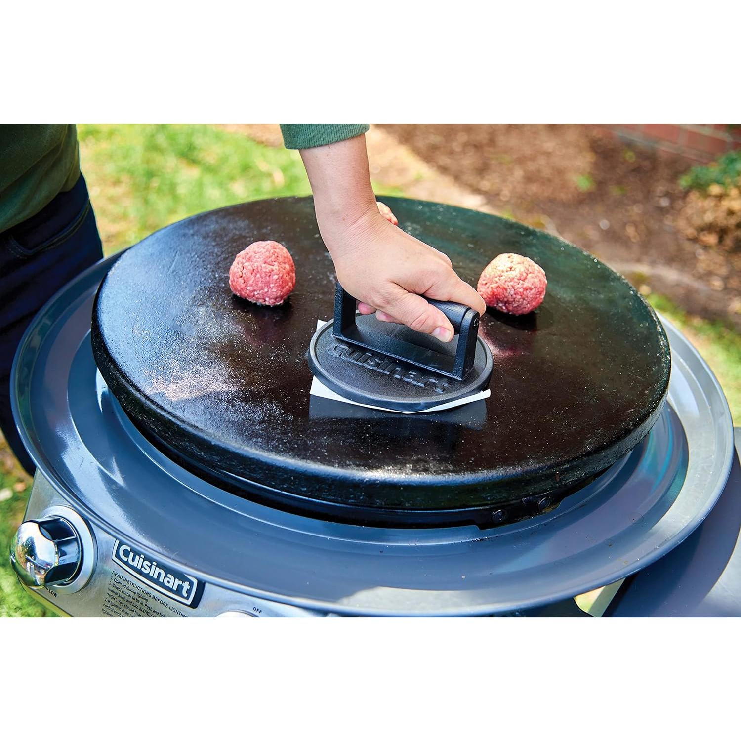 Cuisinart Prensa de Hierro Fundido XL y Hamburguesa 16,5 cm