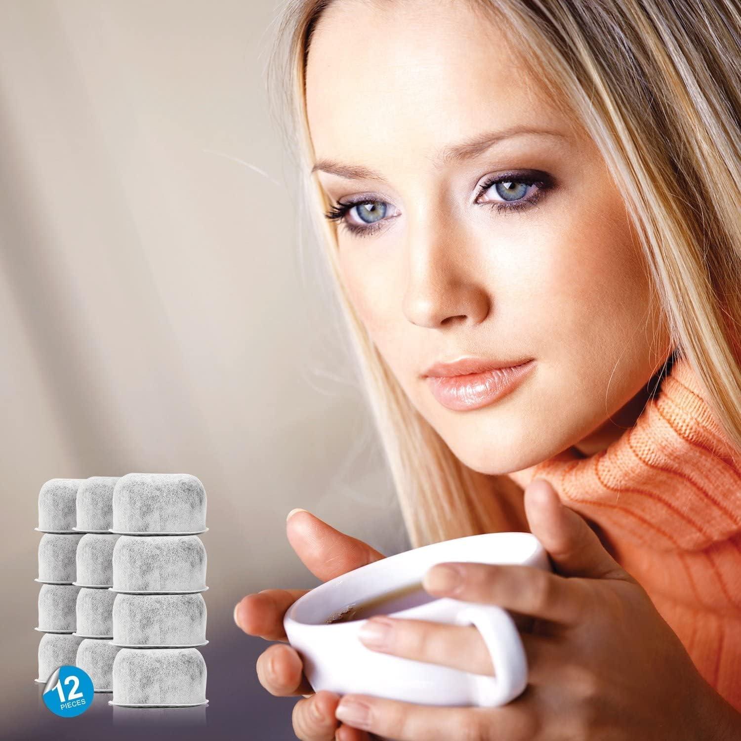 Paquete de 12 Filtros de Agua BRENSTEN para Cafeteras Cuisinart