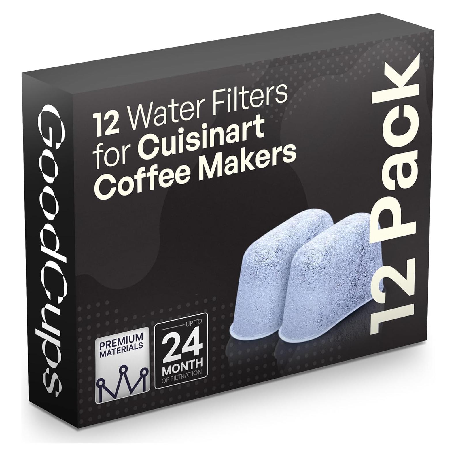 Paquete de 12 Filtros de Agua GoodCups para Cafeteras Cuisinart