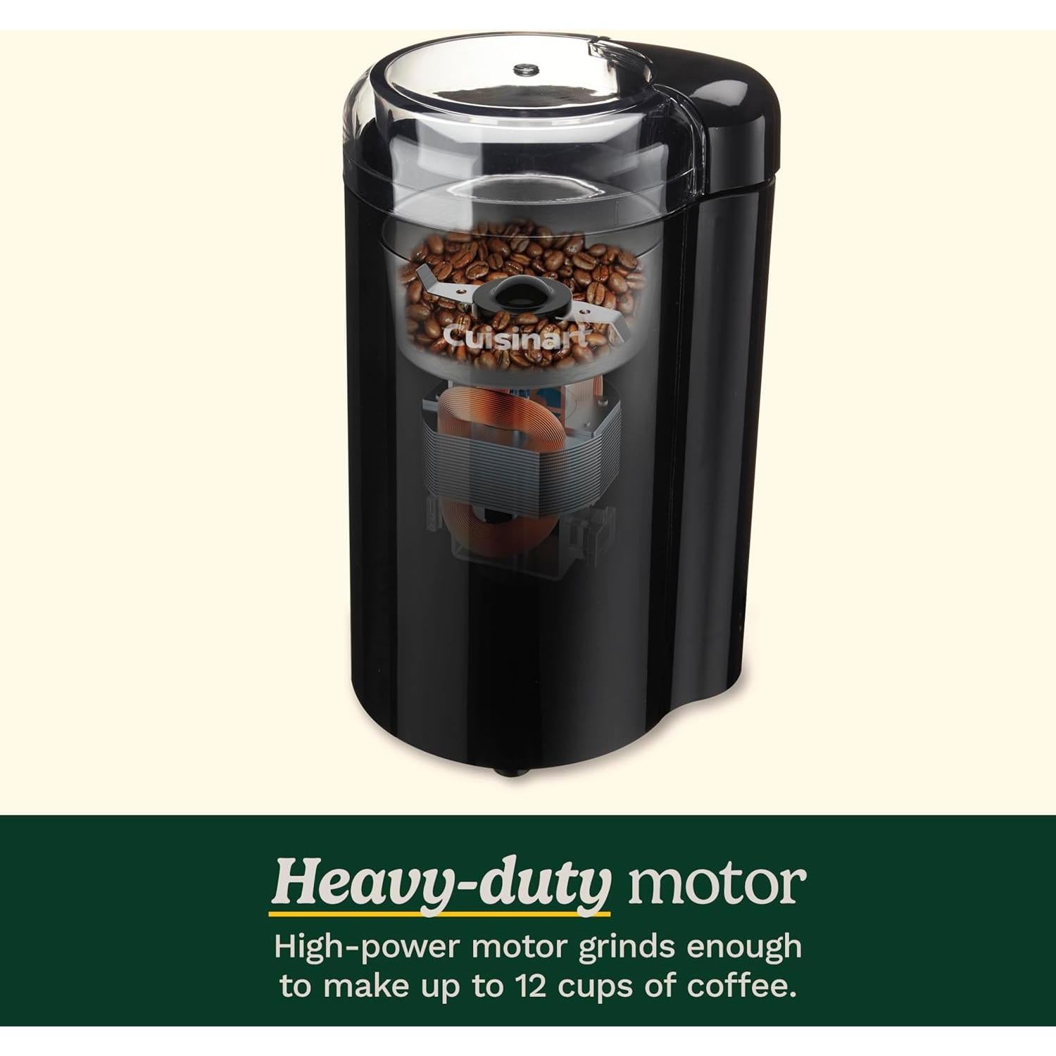 Molino de Café Cuisinart DCG-20BKN, 70g, Acero Inoxidable, Negro