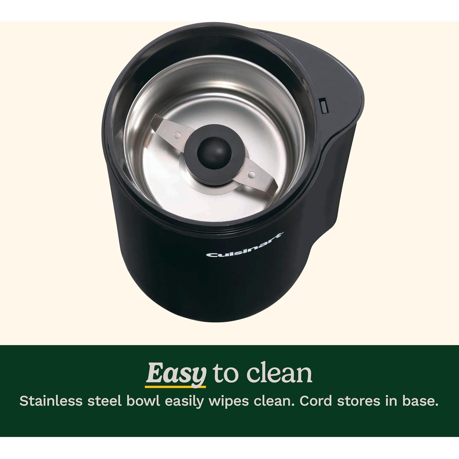 Molino de Café Cuisinart DCG-20BKN, 70g, Acero Inoxidable, Negro