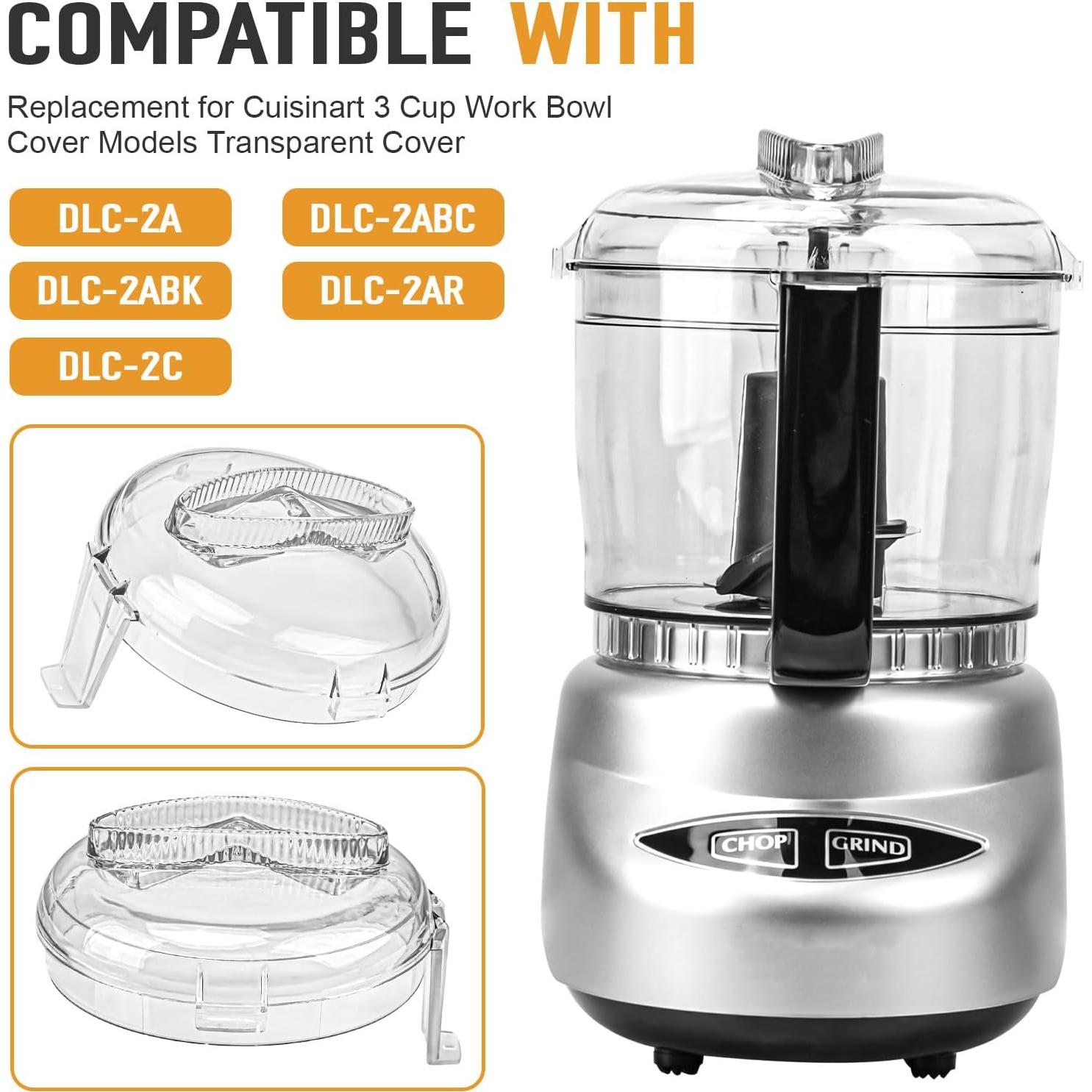 Tapa de Reemplazo para Procesador Cuisinart DLC-2A 3 Tazas