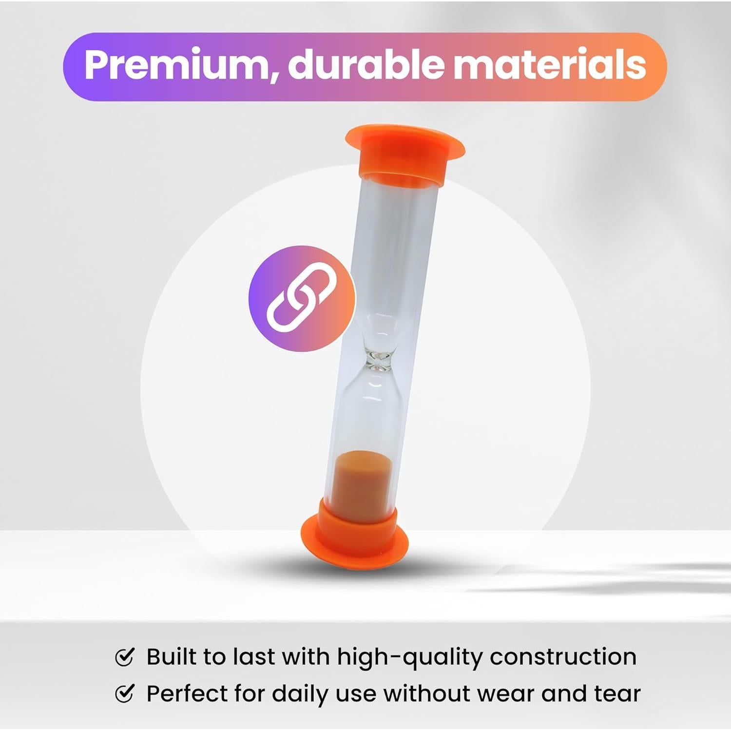 Set de 5 Relojes de Arena Gadgetime USA 2 Minutos Multicolor