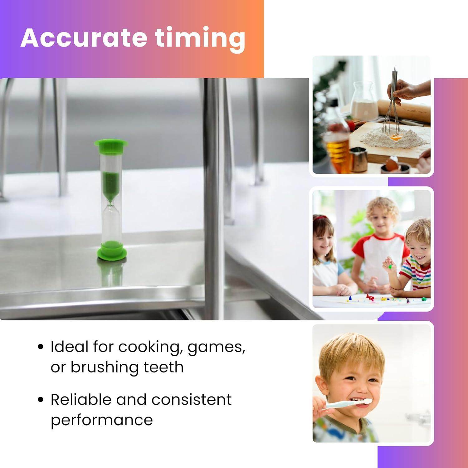 Set de 5 Relojes de Arena Gadgetime USA 2 Minutos Multicolor