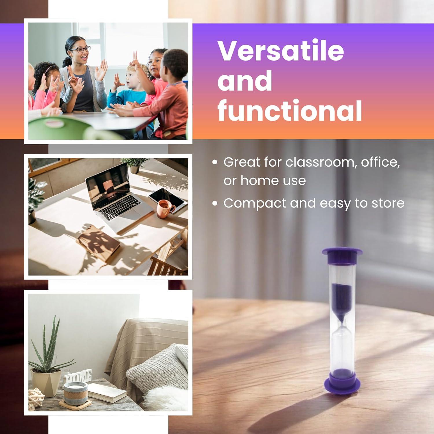 Set de 5 Relojes de Arena Gadgetime USA 2 Minutos Multicolor