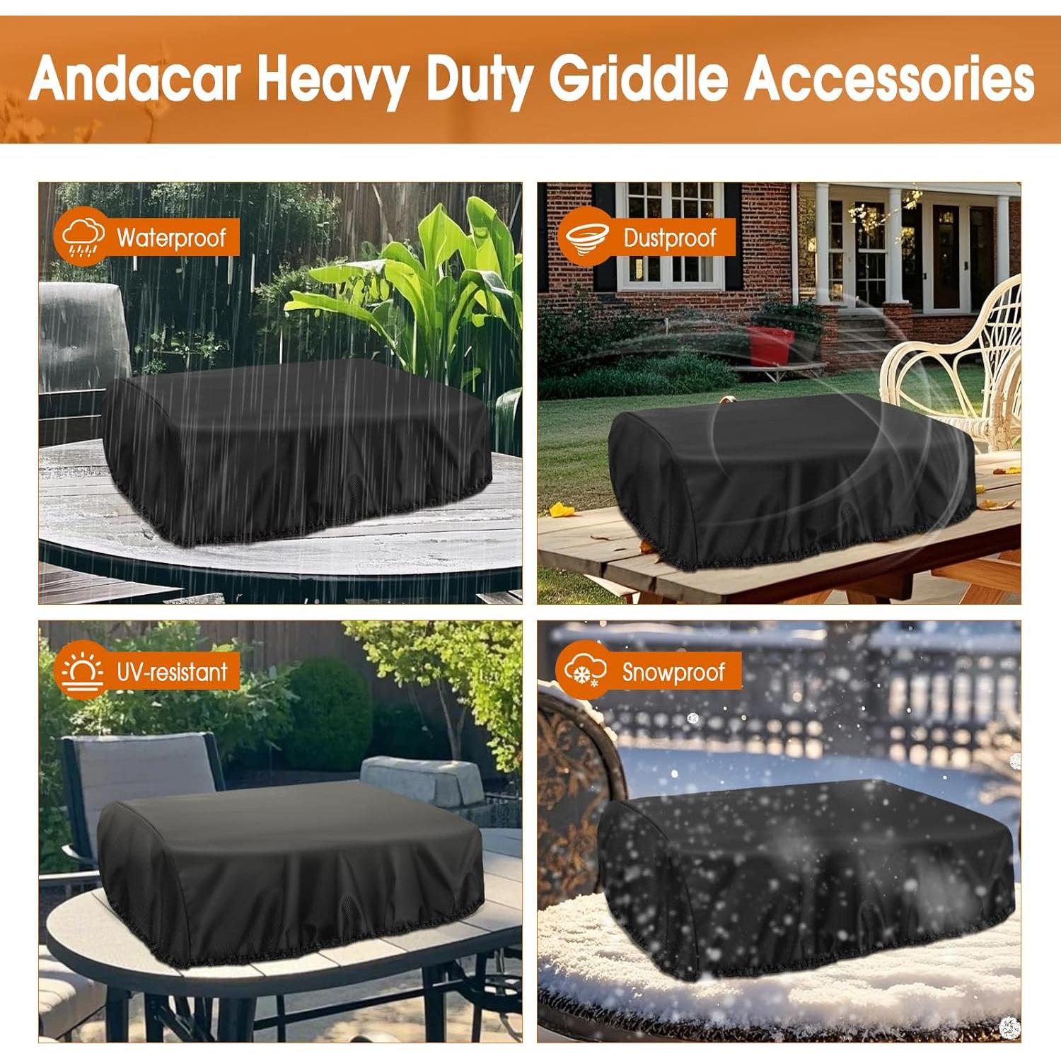 Funda Impermeable Andacar para Parrilla Cuisinart GR-300WSP1