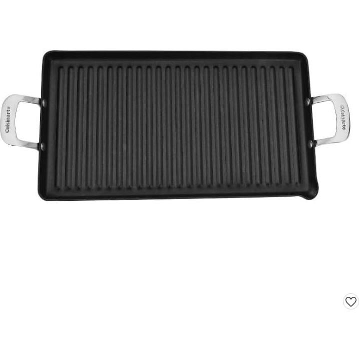 Plancha Parrilla Doble Cuisinart 45,72 x 25,4 cm Antiadherente