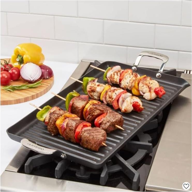 Plancha Parrilla Doble Cuisinart 45,72 x 25,4 cm Antiadherente