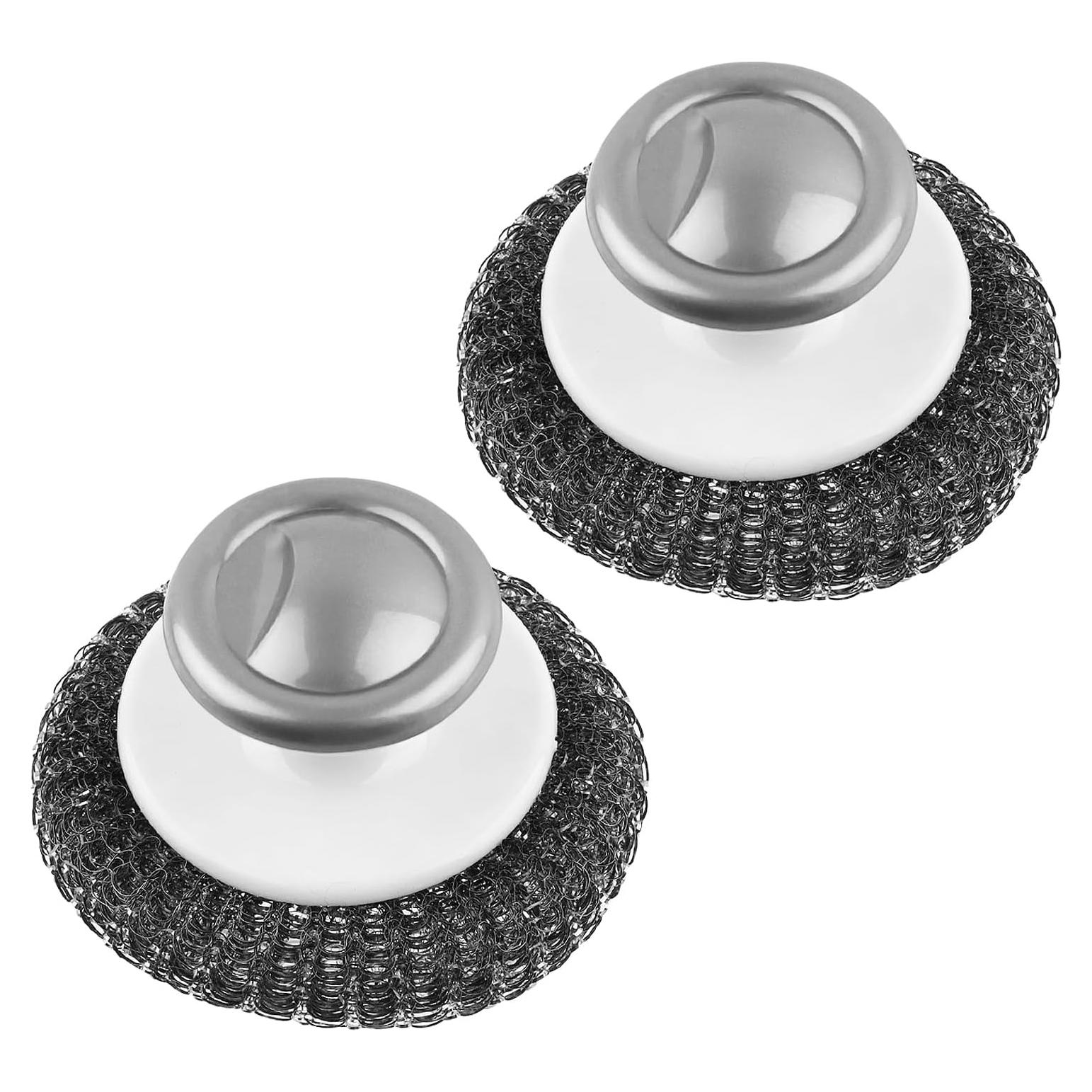 Paquete de 2 estropajos de acero inoxidable KTOJOY 10 cm