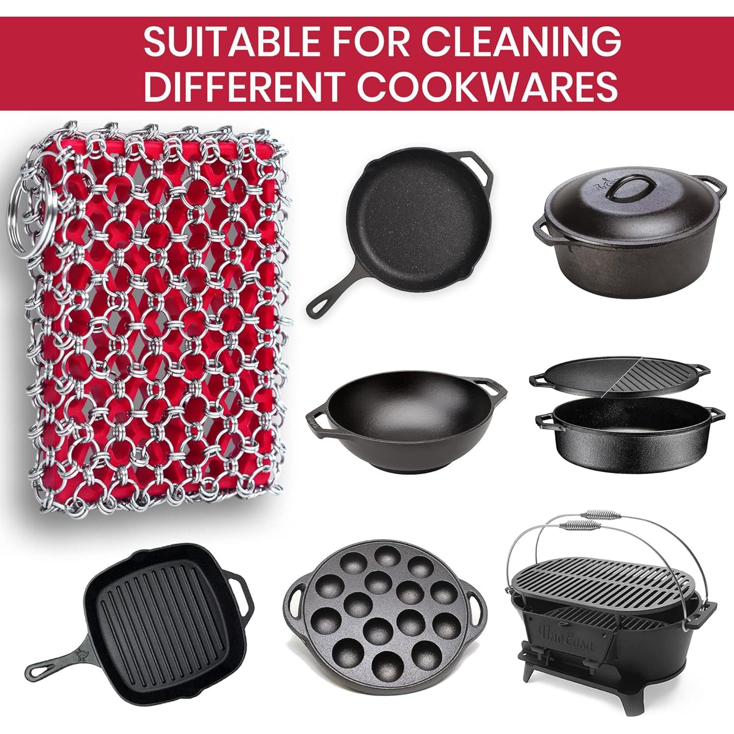 Estropajo de Hierro Fundido Zylark + Toalla de Bambú 20 cm