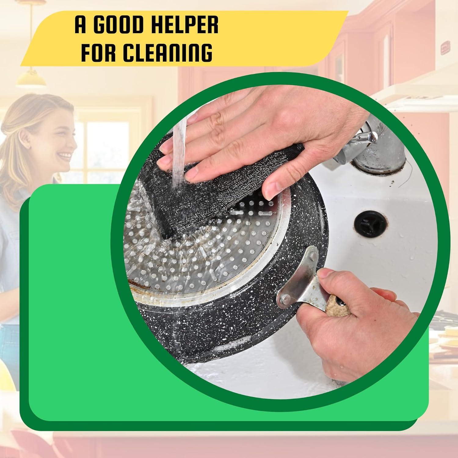 Esponjas de Acero Inoxidable DDGEAA Reutilizables 6 Pzas