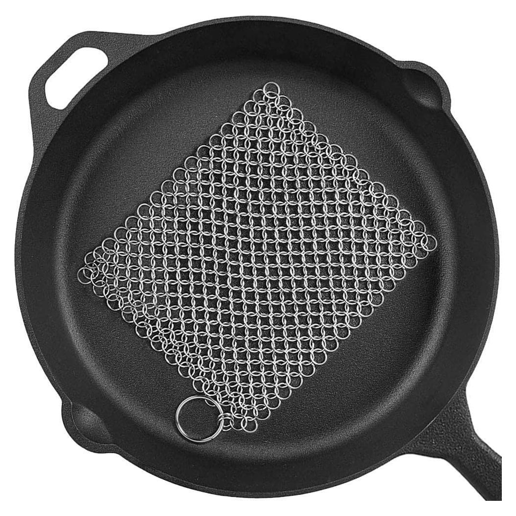 Limpiador de Hierro Fundido PIBC 20,32x15,24 cm Acero Inoxidable