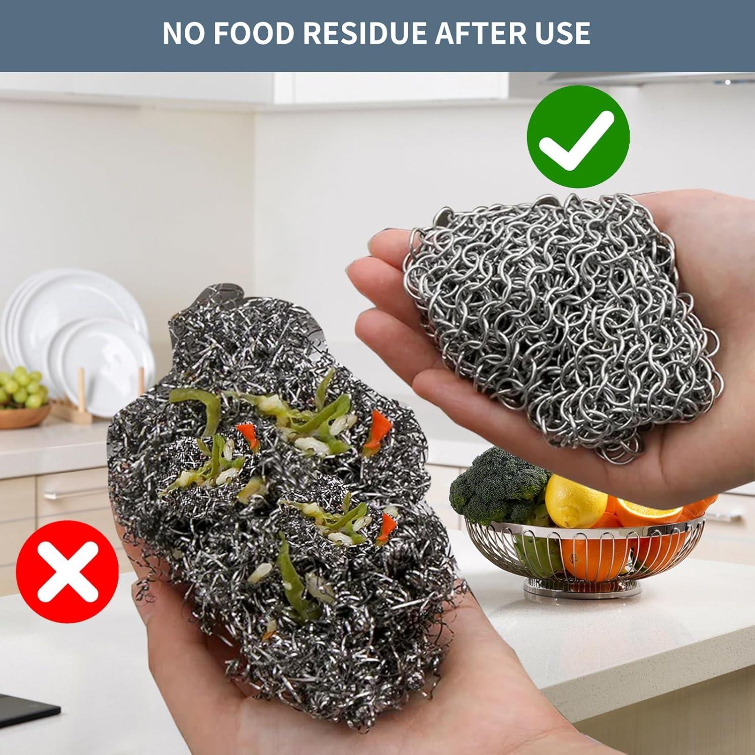 Limpiador de Hierro Fundido PIBC 20,32x15,24 cm Acero Inoxidable