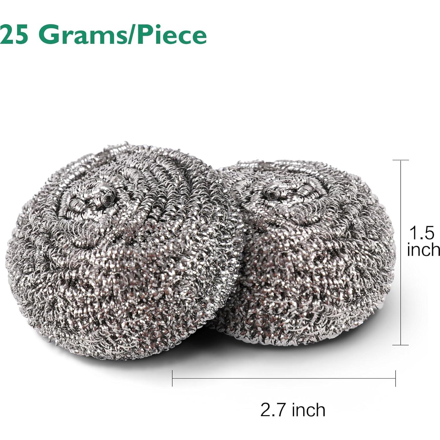 Estropajos de Acero Inoxidable COOLJOB - Paquete de 6