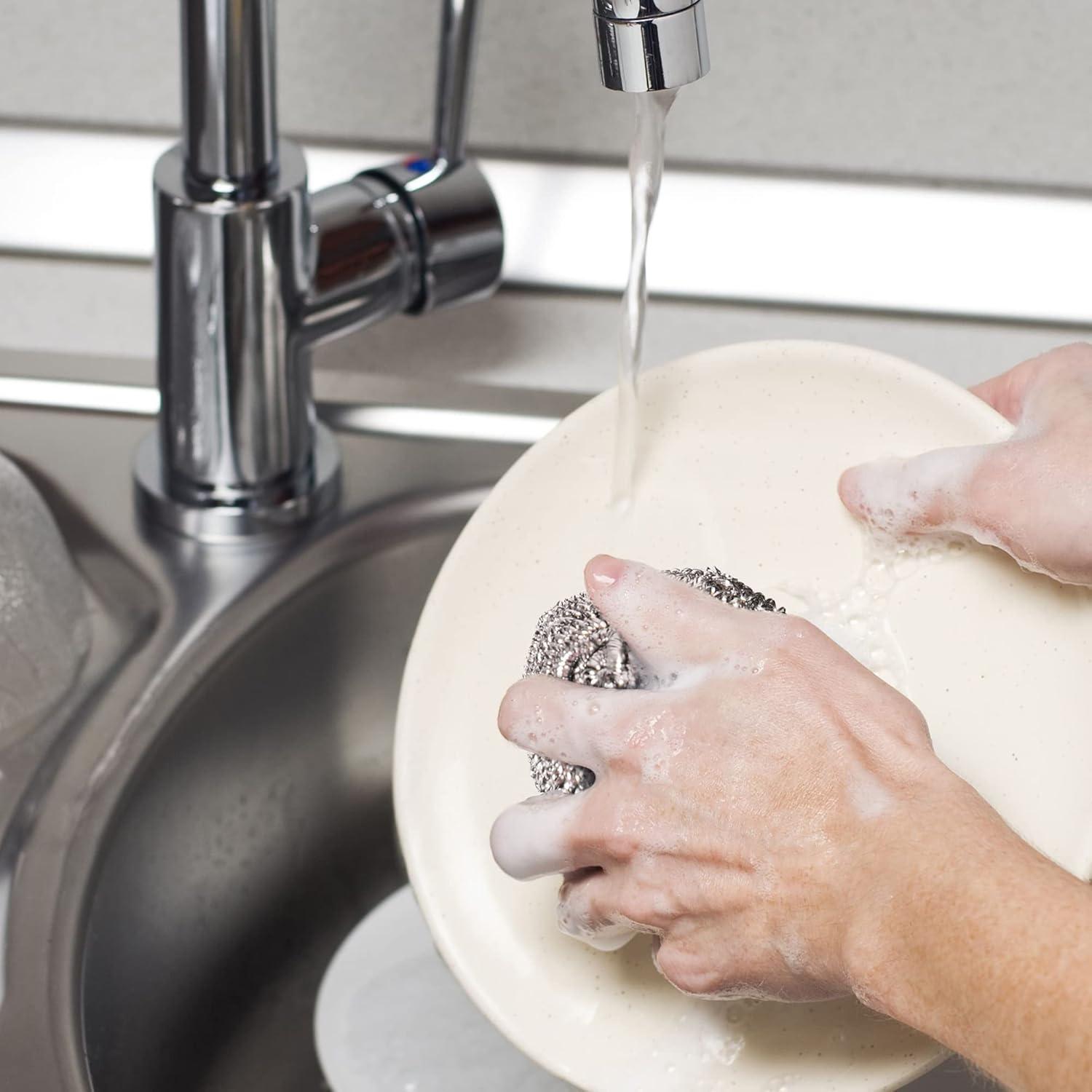 Estropajos de Acero Inoxidable COOLJOB - Paquete de 6