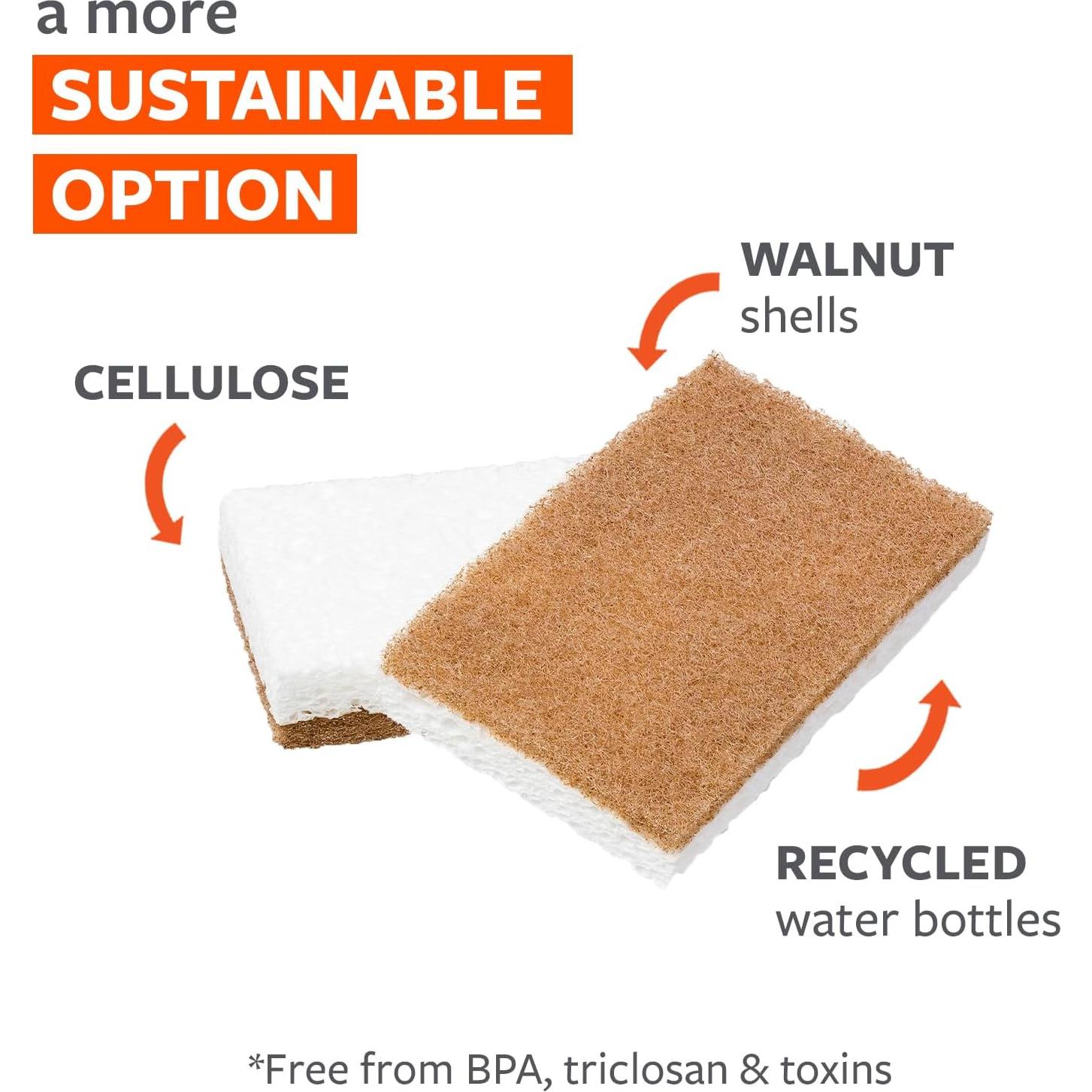 Esponjas de Fregar Full Circle de Nuez - Paquete de 2