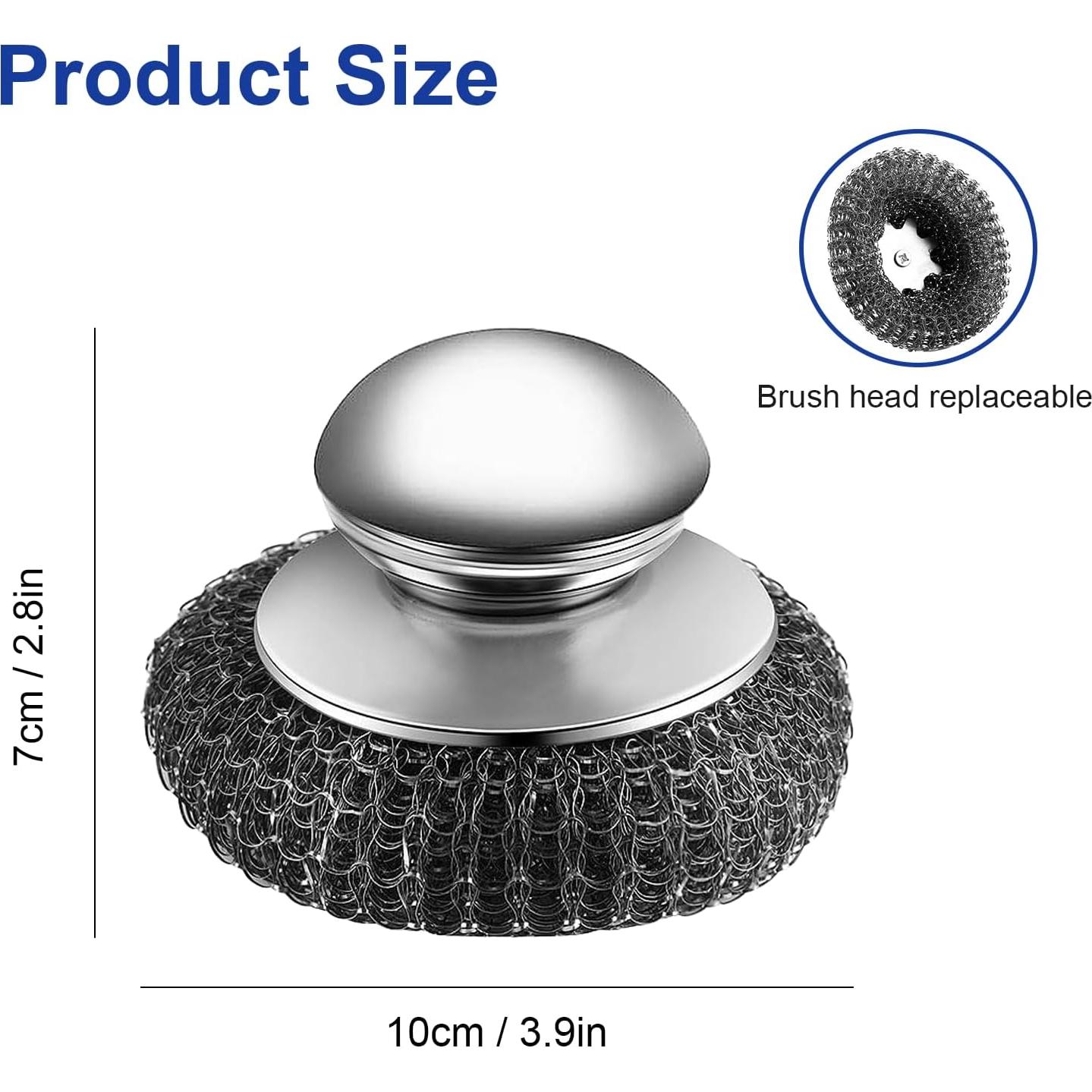 Estropajos de Acero Inoxidable EQUNROY 8 Piezas para Cocina