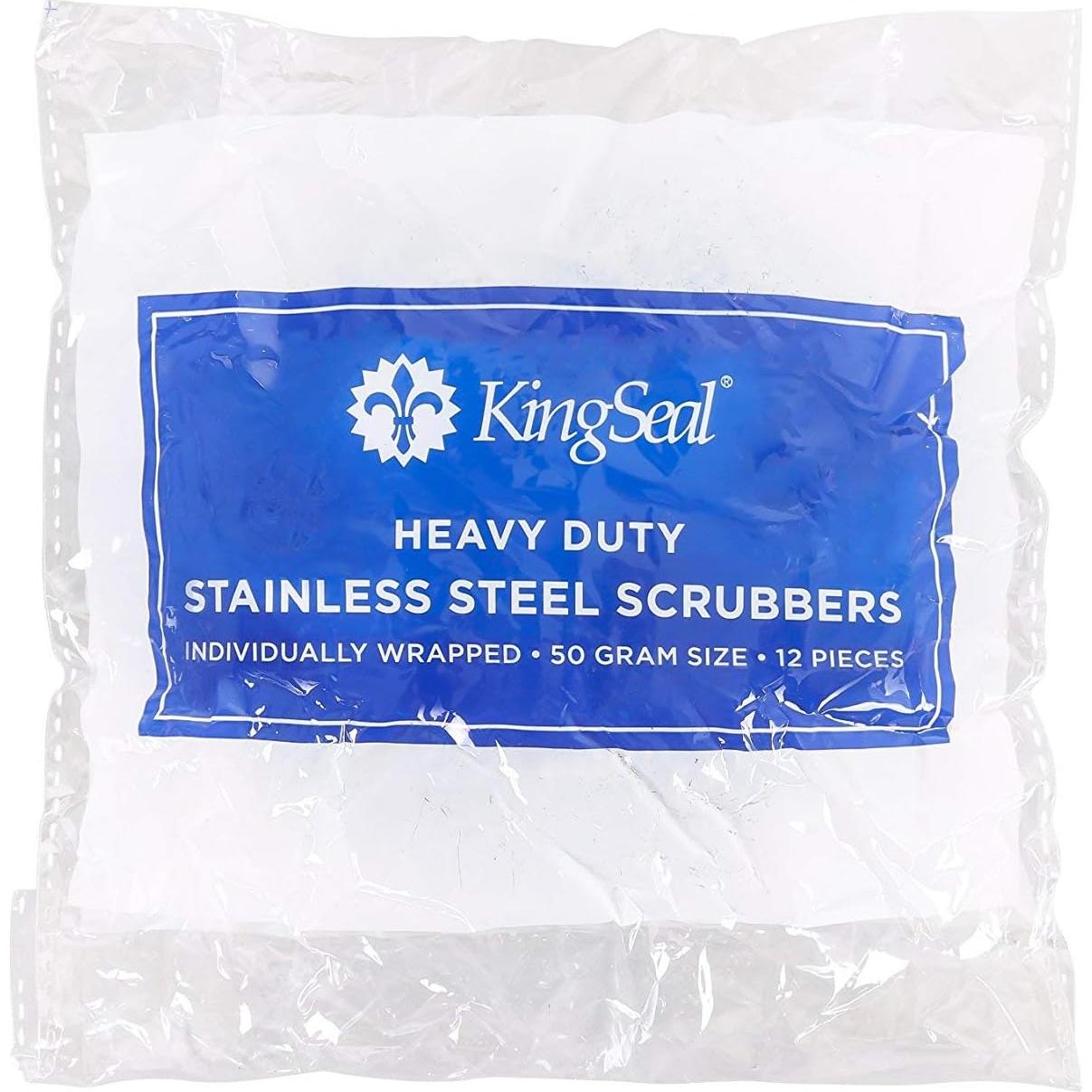 Estropajos de Acero Inoxidable KingSeal - 12 Unidades