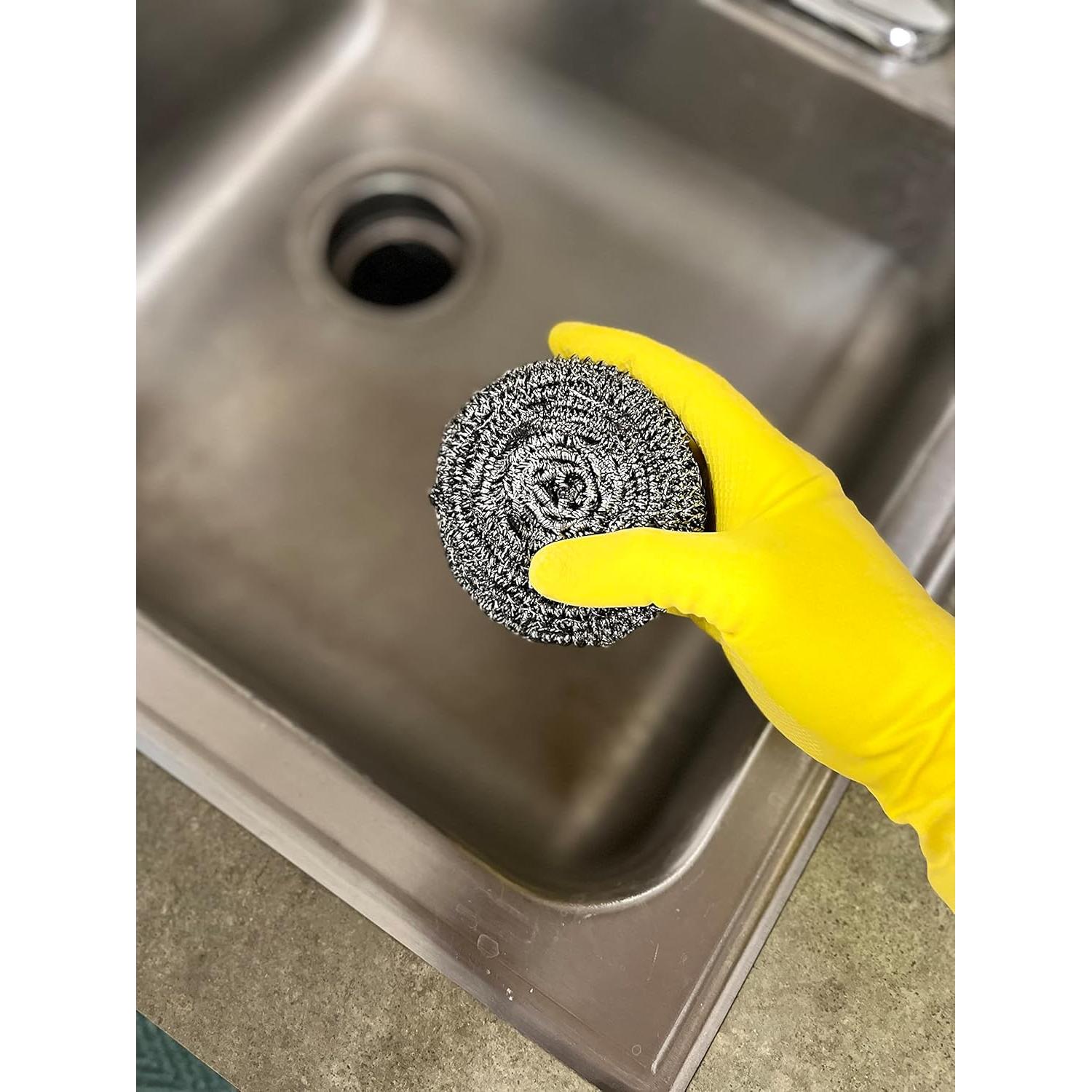 Estropajos de Acero Inoxidable KingSeal - 12 Unidades