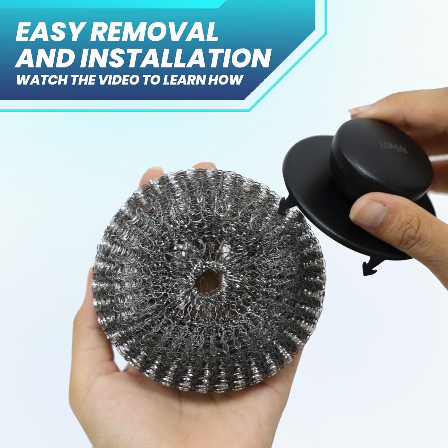 Set de Estropajos de Acero Inoxidable LUMAI con Mango