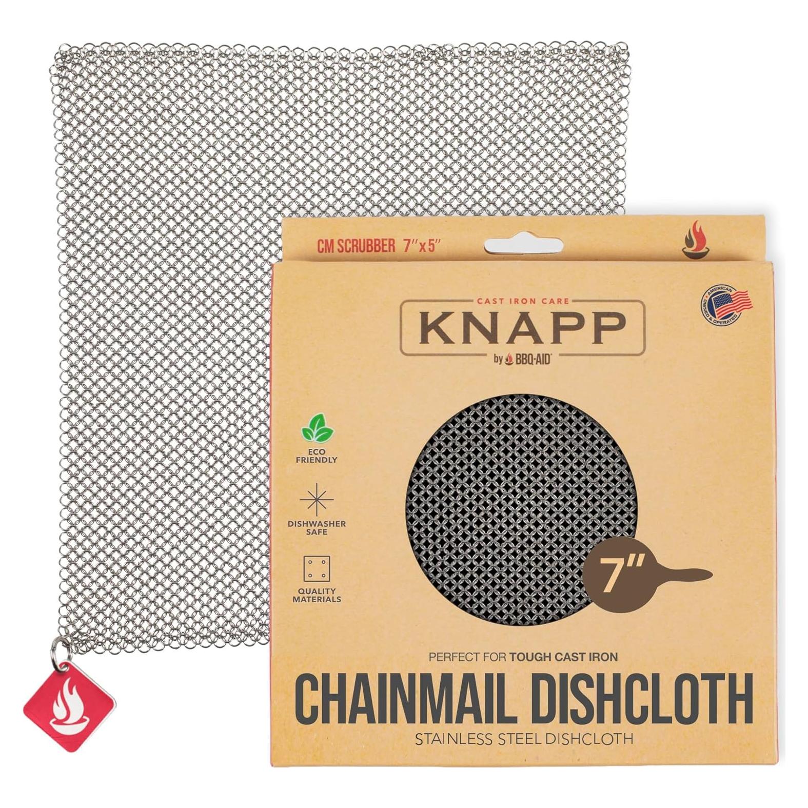 Paño de Cadena de Acero Inoxidable CM SCRUBBER 18x15 cm