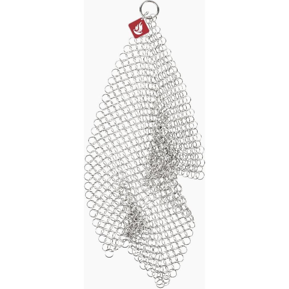 Paño de Cadena de Acero Inoxidable CM SCRUBBER 18x15 cm