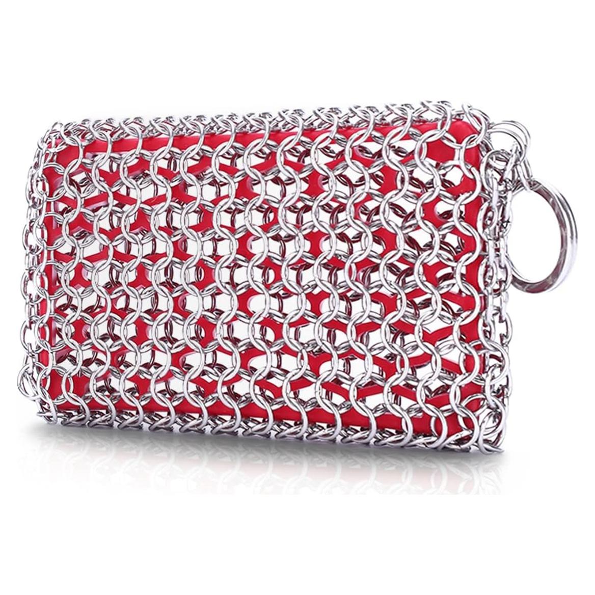 Estropajo de Cadena FORTATO para Hierro Fundido - Rojo