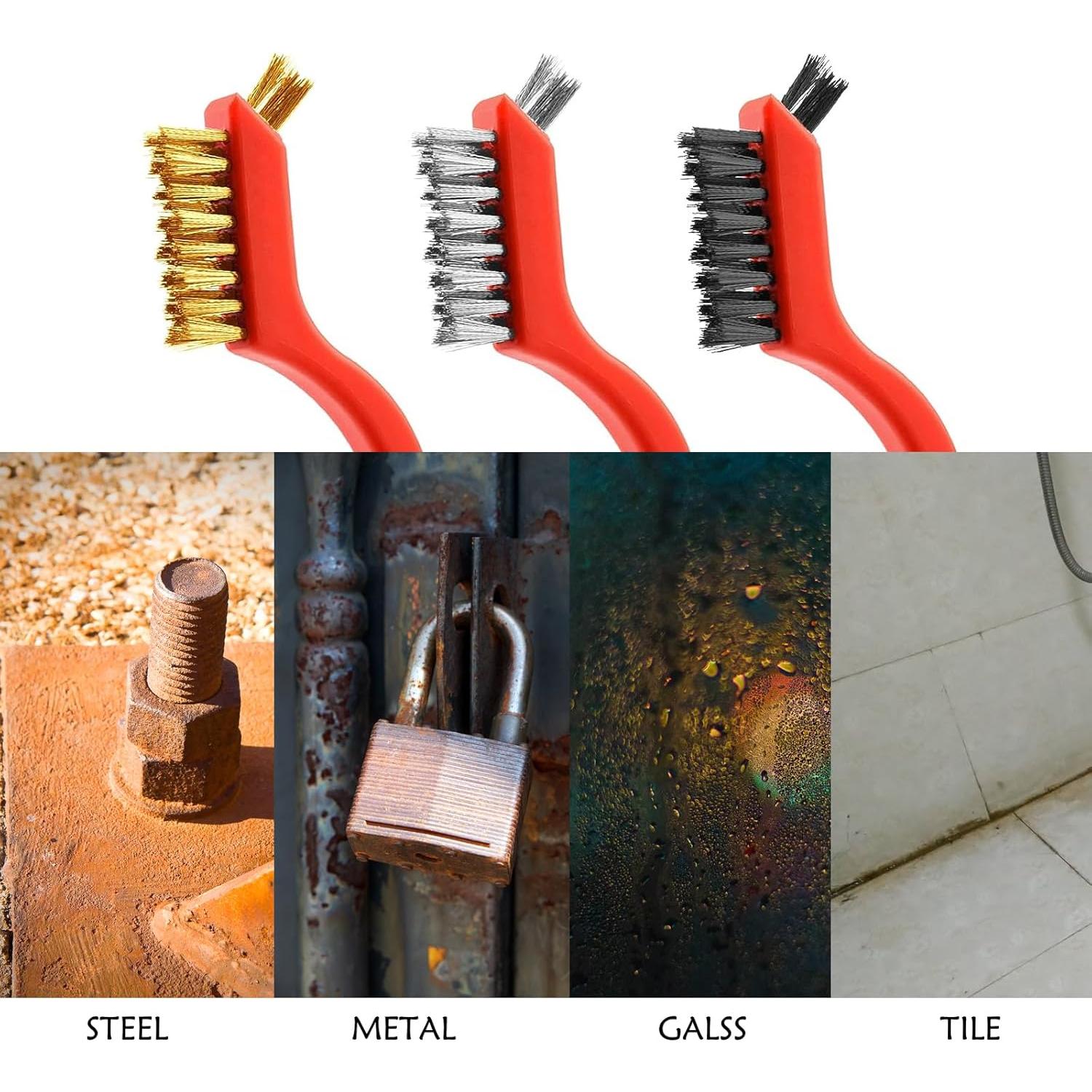 Cepillo de Alambre 3 Piezas Lazzineer - Limpieza Profunda