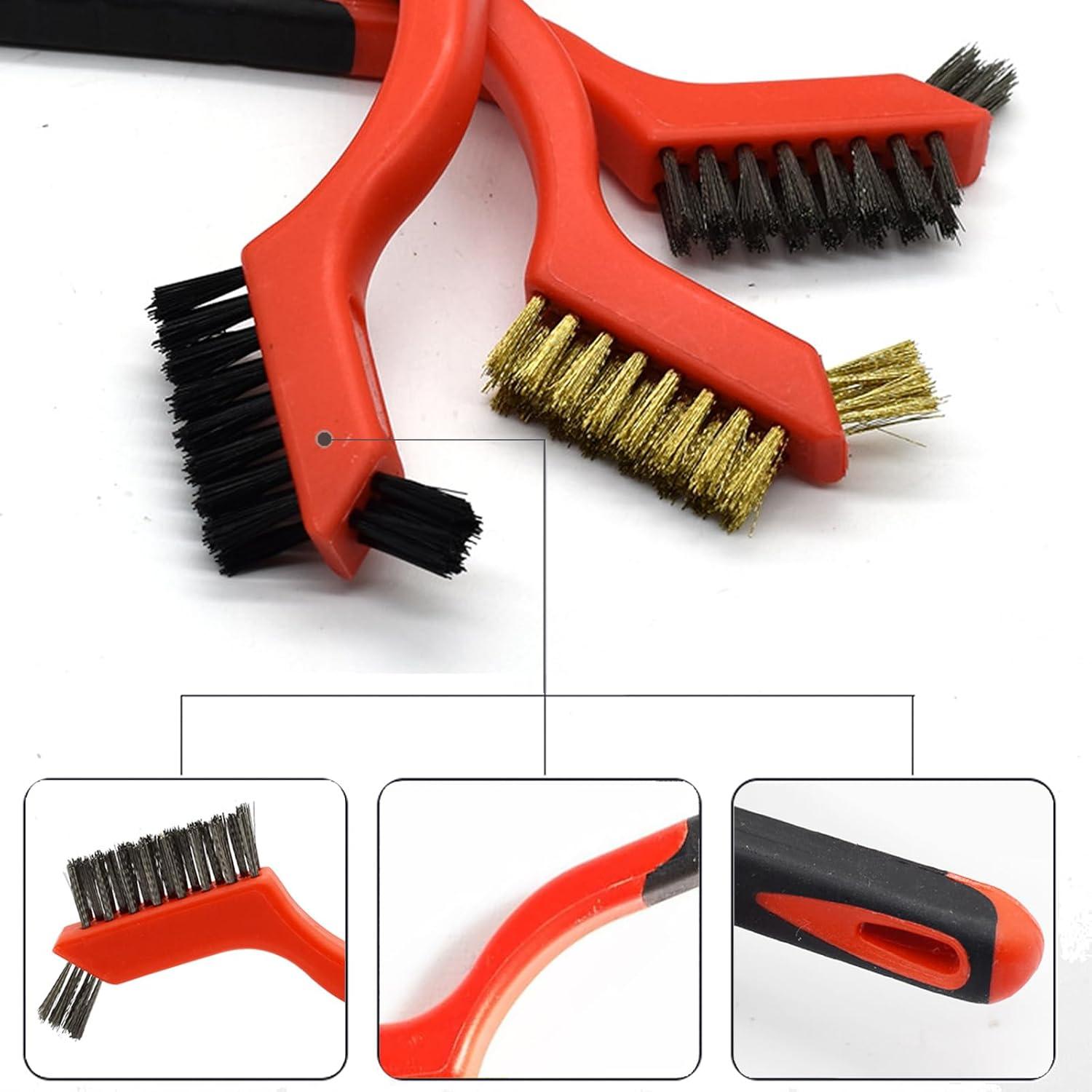 Cepillo de Alambre 3 Piezas Lazzineer - Limpieza Profunda