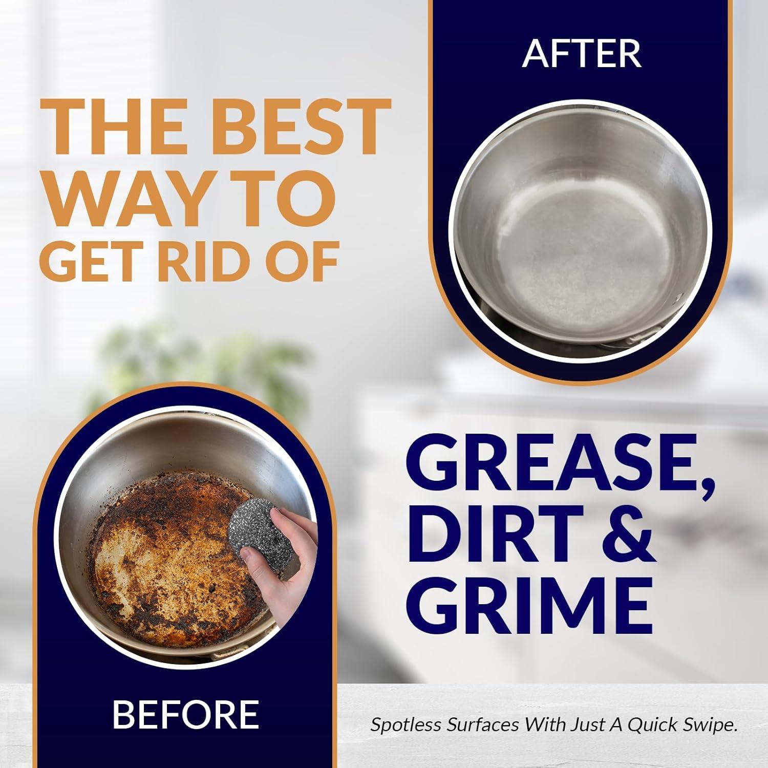 Estropajos de Acero Inoxidable PAMI - 4 Almohadillas Reutilizables