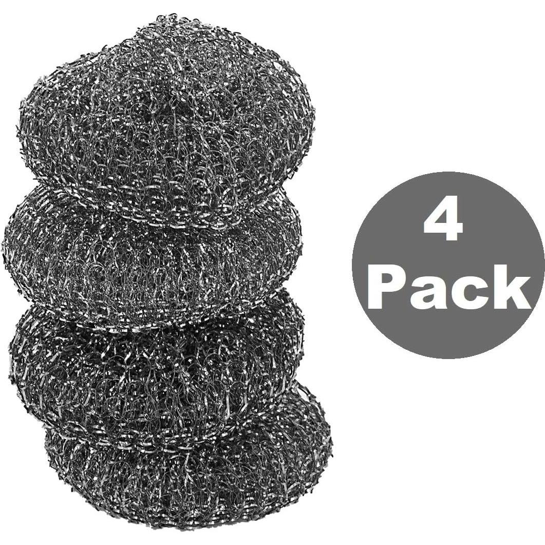 Fregadores de acero inoxidable Pine-Sol, paquete de 4