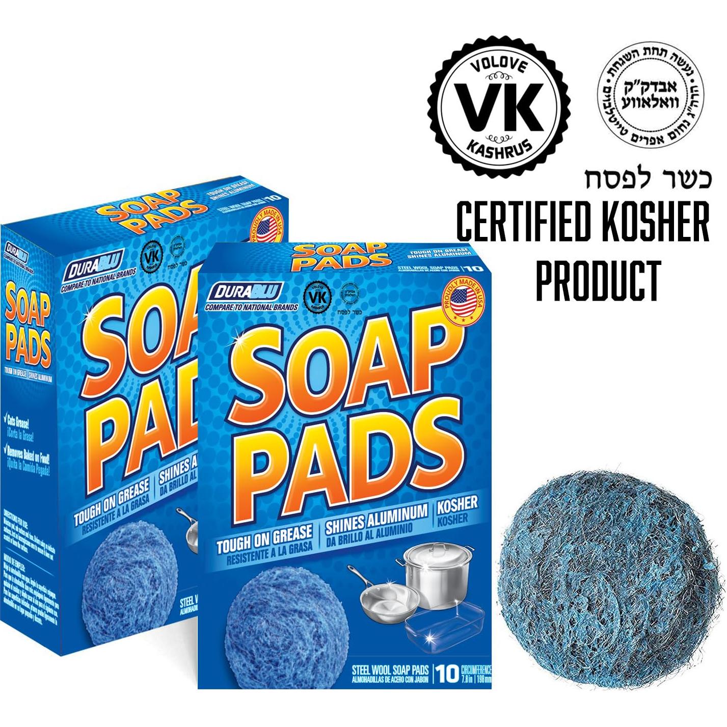 Almohadillas de Acero de Lana SCRUBIT 20 PK Pre-Jabonadas