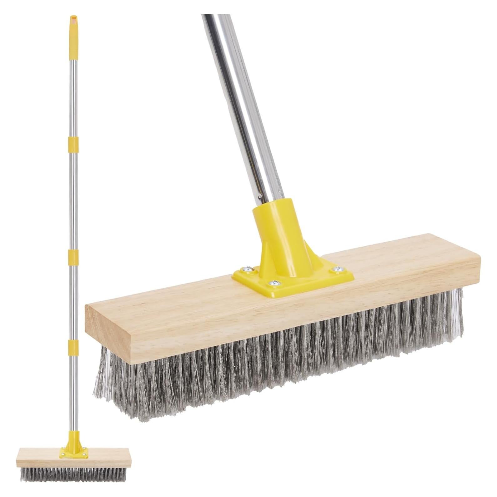 Cepillo de Alambre Duro NICOFPHY 60" para Fregar Suelos