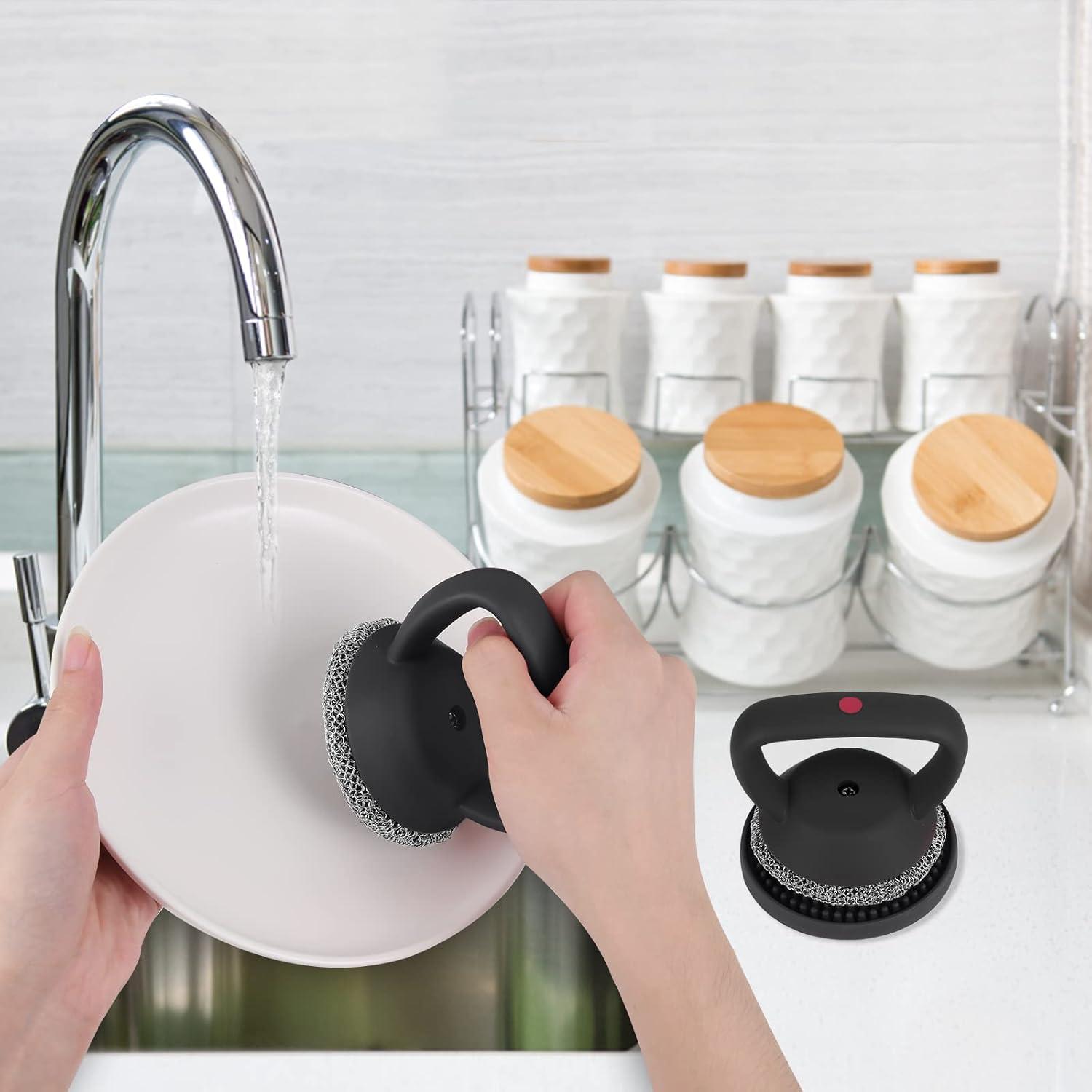 Cepillo Limpiador de Hierro Fundido Herda con Bandeja