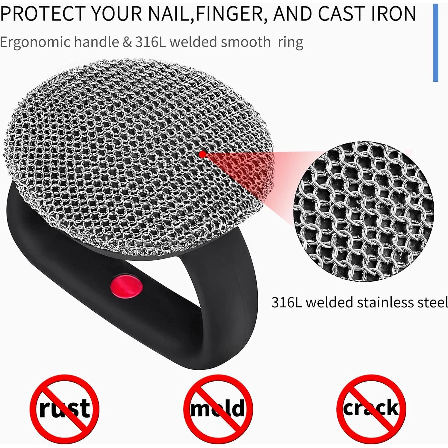 Cepillo Limpiador de Hierro Fundido Herda con Bandeja