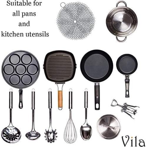 Estropajo de Acero Inoxidable 316L Synra 18 cm Redondo