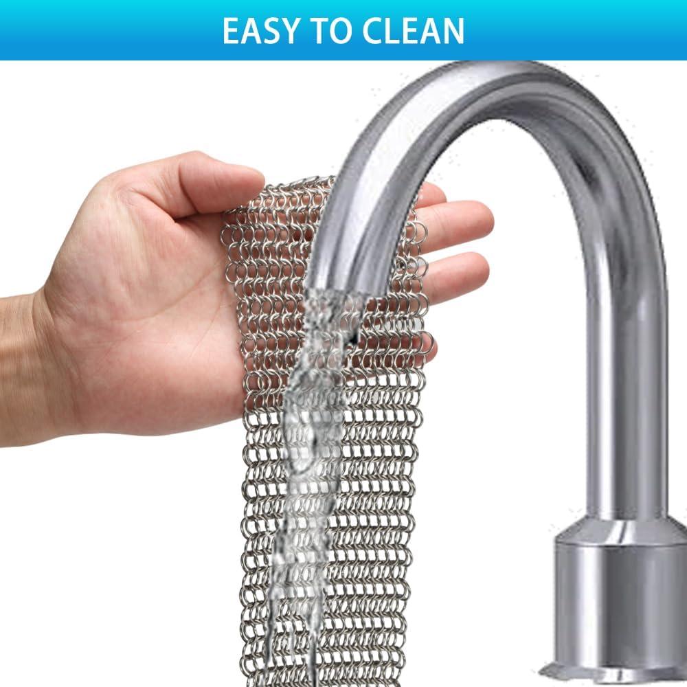 Limpiador de Sartenes de Hierro Fundido Edgnb - 2 Piezas