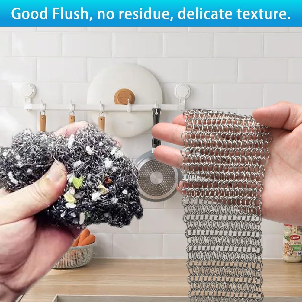 Limpiador de Sartenes de Hierro Fundido Edgnb - 2 Piezas