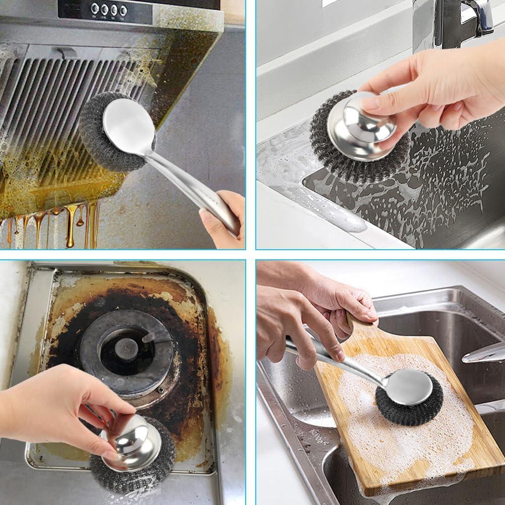 Juego de Cepillos de Acero Inoxidable Tookie - 2 Piezas