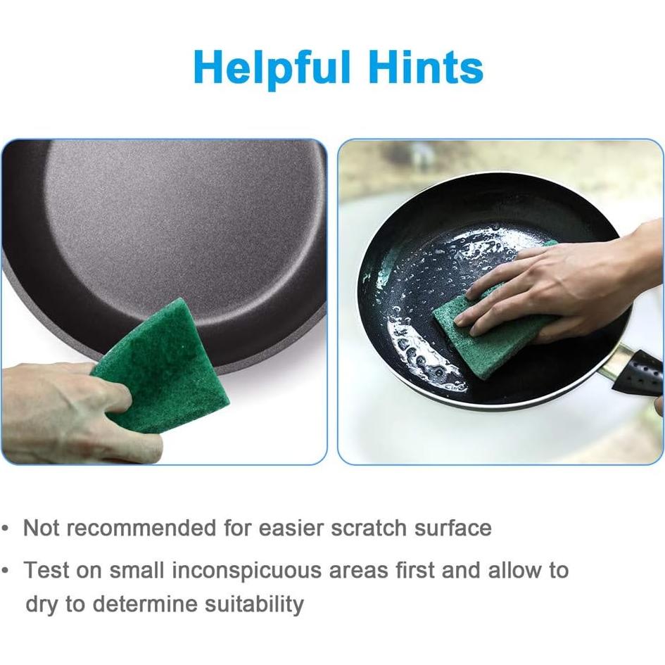 8 Almohadillas de Estropajo Reutilizables Infok Verde 9.91x14.99cm