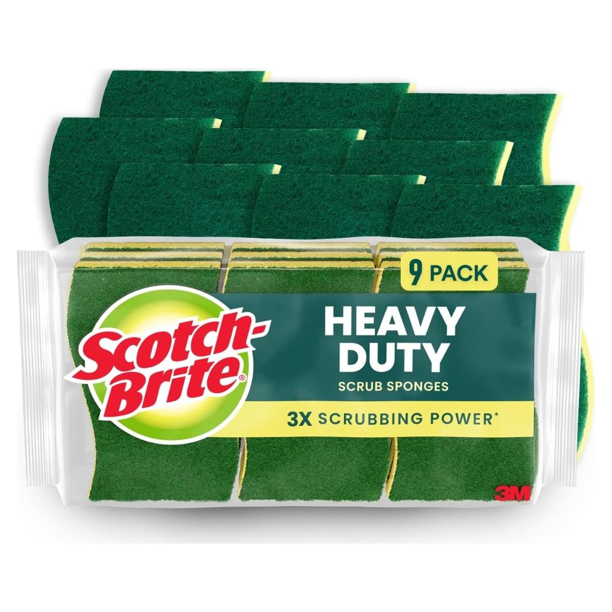 Esponjas de limpieza Scotch-Brite 9 unidades alta resistencia